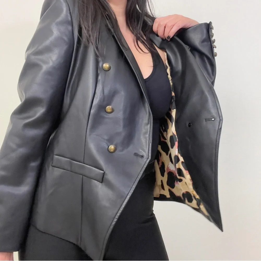 Amarillis Faux Leather Jacket